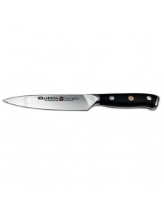 Cuchillo Pelador de Verduras Quttin Blanco 12,5 cm (24 Unidades) - Tiendetea