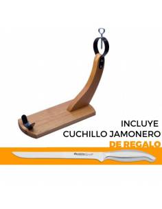 Soporte jamonero gondola con cuchillo jamonero de regalo